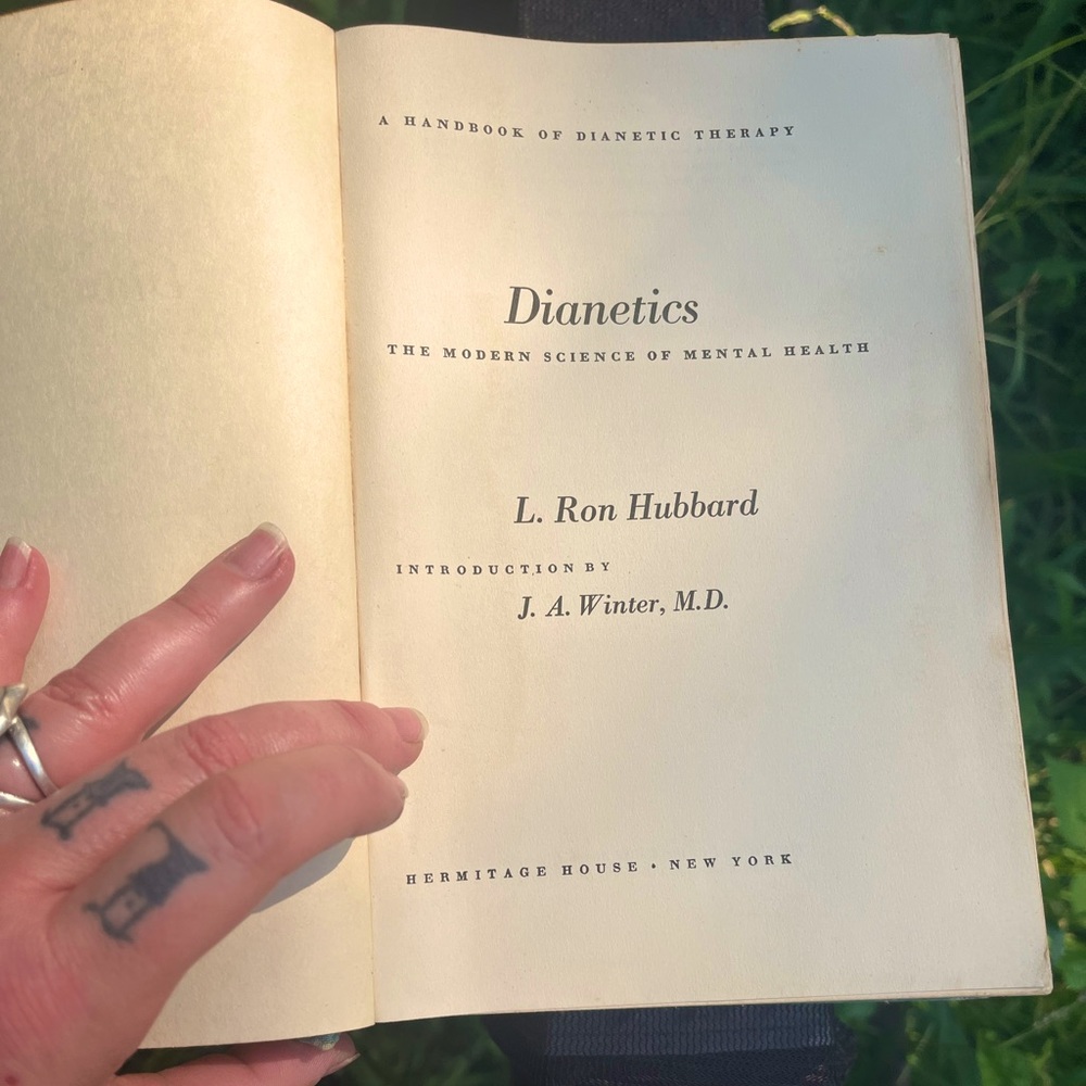 Dianetics L. Ron Hubbard 1st EDITION, 3rd PRINTING
